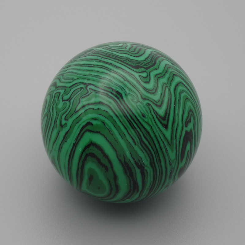 Malachite Pressed Decorative Globe, 40mm Diameter