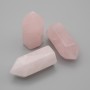 Souvenir Pencil Natural Stone Rose Quartz, diameter 36x16mm (price per 1 pc)