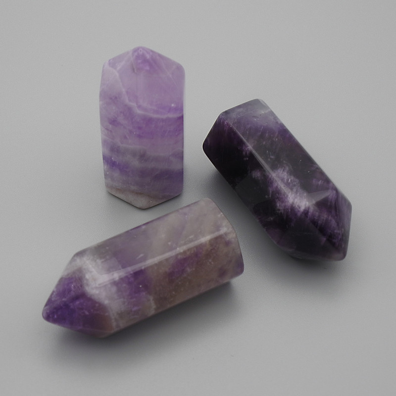 Souvenir Pencil made of Amethyst natural stone, diameter 36×16 mm (price per 1 pc)