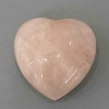 Souvenir Stone - Heart from Rose Quartz, diameter 60-85×60-85×30-45mm± assorted sizes, weight from 150g (Price per 100 g)