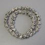 Dalmatian Jasper Beads on Thread Smooth Round 8mm ±, Length 39cm ±