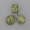 Serpentine Pendant, diameter 22x22mm, length 26mm