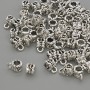 Jump ring color metal silver, diameter 4.5×7.5 mm ± hole about 3 mm; packaging 20 g (~60 pcs)