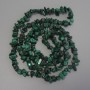 Malachite Chip Beads, 6-10×2.5 mm diameter, 78 cm length on a thread