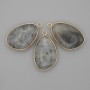 Pendant Labradorite in Golden Metal Setting 21×35 mm+