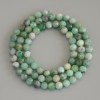 Emerald Beads faceted round 5mm on thread, length 39in