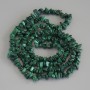 Malachite Bead Chips, diameter 6-10×2-4mm, length 78cm on fishing line