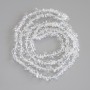 Beads Mountain Crystal Chip, diameter 6-13×2-4 mm±, length 80 cm± on thread