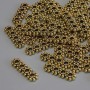 Row Spacer Bead, gold color metal, size 16×5×2 mm±, hole 2 mm±, packaging 20 g (~36 pcs)