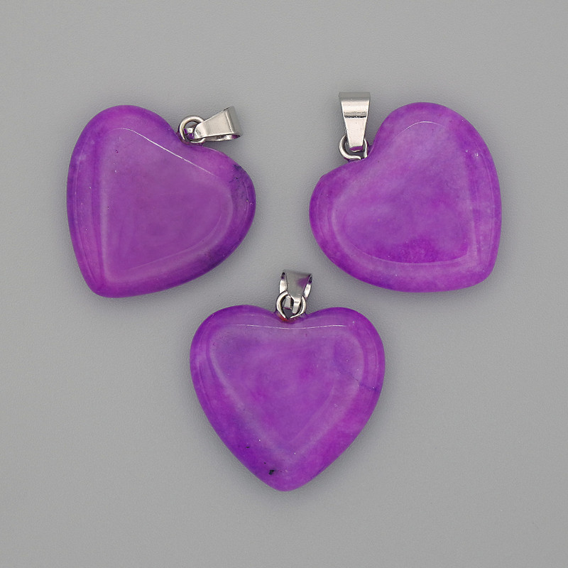 Pendant Heart Tourmaline 20×20×25mm+