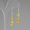 Earrings Citrine Faceted 7–9 mm ±, length 44 mm ±