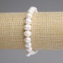 Bracelet Freshwater Pearls 10x8mm ±, length 18cm ± stretch