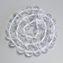 Rock Crystal Beads Smooth Sphere 10.5 mm ± on thread, length 37 cm+