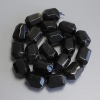Sunstone Obsidian Beads, Multifaceted, 20x15mm each, on thread, length 38in