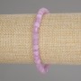 Kunzite Beaded Cubic Bracelet, 5x5mm diameter cubes, 18cm length +/- stretchy