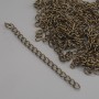 Additional Lengthening Extender Chain 7 cm + - metal color Bronze packaging (34g + -)