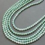 Beads Czech Crystal light green on thread faceted ball, diameter 6mm + -, length 38cm +
