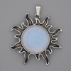 Pendant Sun Moonstone 39mm+-, length 46mm+-