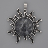Pendant Sun Labradorite 39mm±, length 46mm±