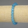 Bracelet Azure Cat's Eye Smooth Bead 8mm+-, length 18cm+-, stretch