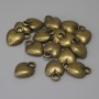 Pendant Heart Pendant Color Bronze, diameter 12x9mm±, hole in ear 2.4mm±, packaging 16pcs+
