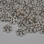 Threaded bead insert color metal silver, diameter 7×2mm± hole, diameter 1.5×6mm± packaging 44 pcs. +
