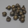 Bronze Bead Inlay Components, color of metal bronze, diameter 10x73mm± hole diameter 1mm± packaging 15 pcs.