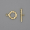 Toggle Clasp, gold-colored metal, diameter 21×3, 5mm± ring, diameter 13mm±, hole diameter 8mm±