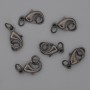 Clasp Trigger 15x9 mm - black metal color
