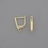 Hooks for Earrings Golden Metal 15x3mm+ - pair