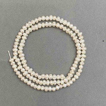 Freshwater Pearl Beads 3x4mm on a String, length 35 cm ±