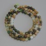  Jadeite Beads Faceted Round 4mm on Thread, Length 39cm