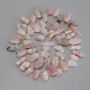 Beads, Pink Opal Shard with Butterfly, diameter 10-15×6-7, 5mm+- beads 3mm+-, thread length 39cm+-