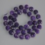 Sugilite Beads Faceted Coin Shaped 8.5 mm ±, 3 mm Bead Size, 37 cm ± on Thread