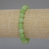 Chrysoprase Olivine Bracelet Smooth Round Beads, 8mm diameter, 18cm length stretchy