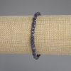 Sapphire Bracelet Bead-cut Cube, 4x4mm diameter, length 18cm +/-