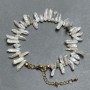 Bracelet Baroque Pearls 10-13x4-5mm +-, length 18cm +5cm chain