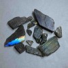 Unpolished Labradorite Souvenir Stone 15-47×8-32 mm ± (per 100 g)