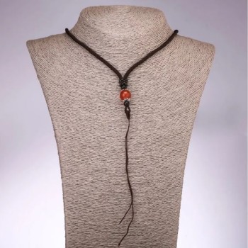 Bead Cord with Carnelian Bead, 65 cm