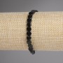 Bracelet Smoky Topaz Heart 6mm+-, length 18cm+- stretch