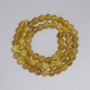 Beads Yellow Quartz Faceted Round 6mm+-, string length 38cm+- on thread