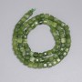 Jadeite Beads Faceted Cube 4.5×4.5 mm ±, Necklace length 37 cm ± on a thread