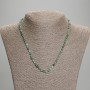 Emerald Beads, faceted cube, 4x4 mm, 45 mm length with clasp