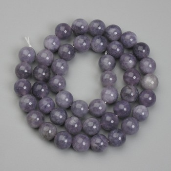 Iolite Beads Round, 8.5 mm diameter, 38 cm length on thread