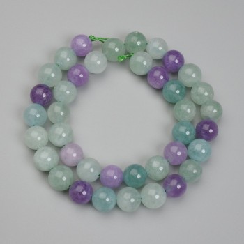 Fluorite Bead Ball 10.5 mm on Thread, length 38 in