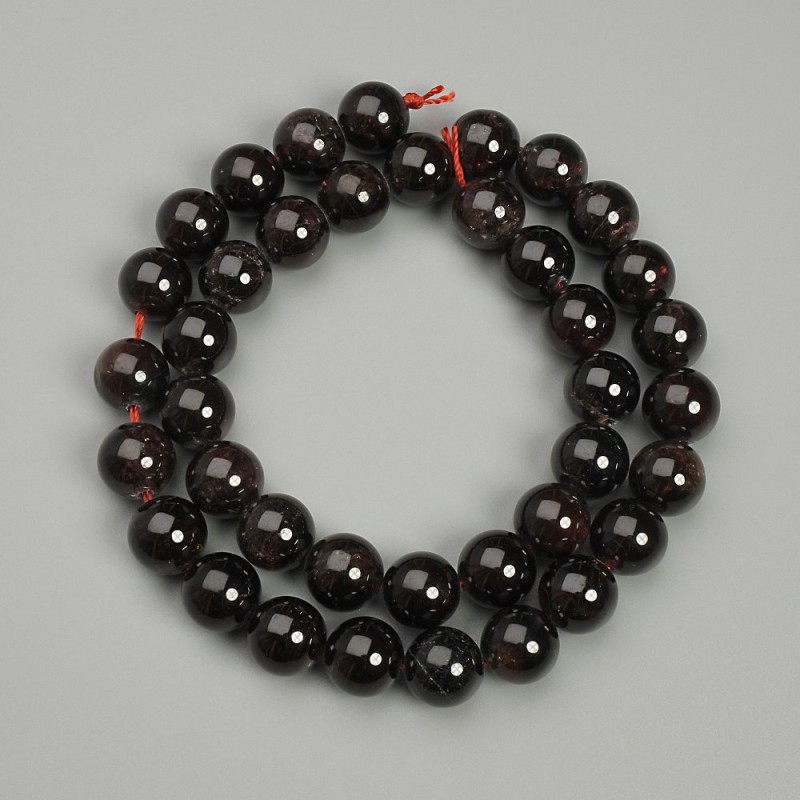 Garnet Beads Sphere, 10mm diameter ±, length 39cm ±