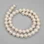 Freshwater Pearls on a String, diameter 7.5-8 mm ± on thread, length 36 cm+