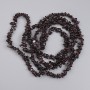 Garnet Beads Chip, 4-6×2-3 mm diameter, 78 cm length on fishing line