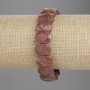 Red Jasper Beaded Chunky 15x10mm Garnet Crystal Bracelet, 18cm Stretch