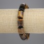 Tiger's Eye Cylinder Bracelet, diameter 14x11, 5mm±, length 18cm± stretch